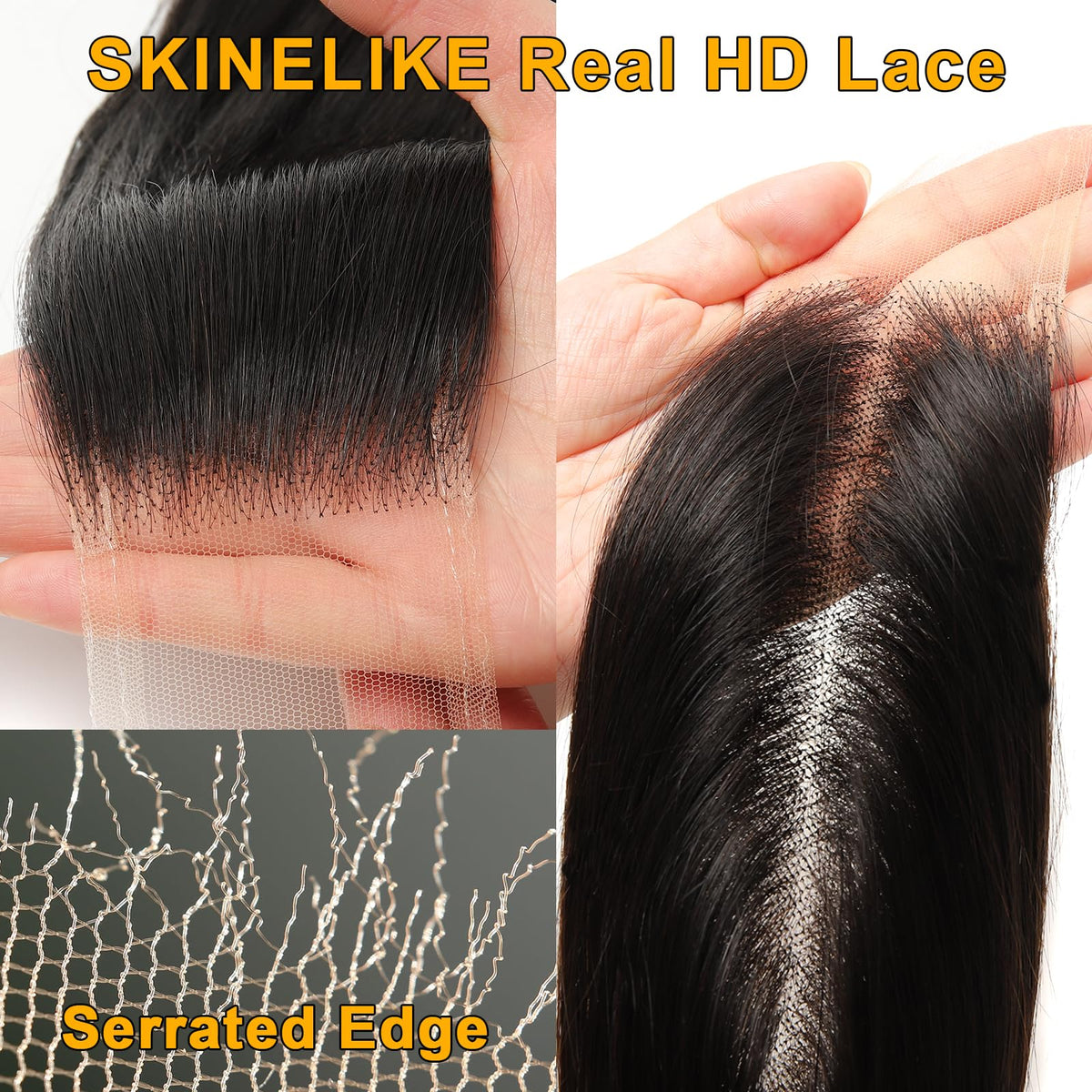 BEEOS 2x6 HD Lace Closure showing natural hairline