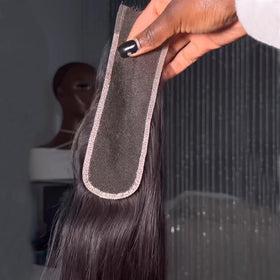 BEEOS 2x6 lace closure back view highlighting lace quality