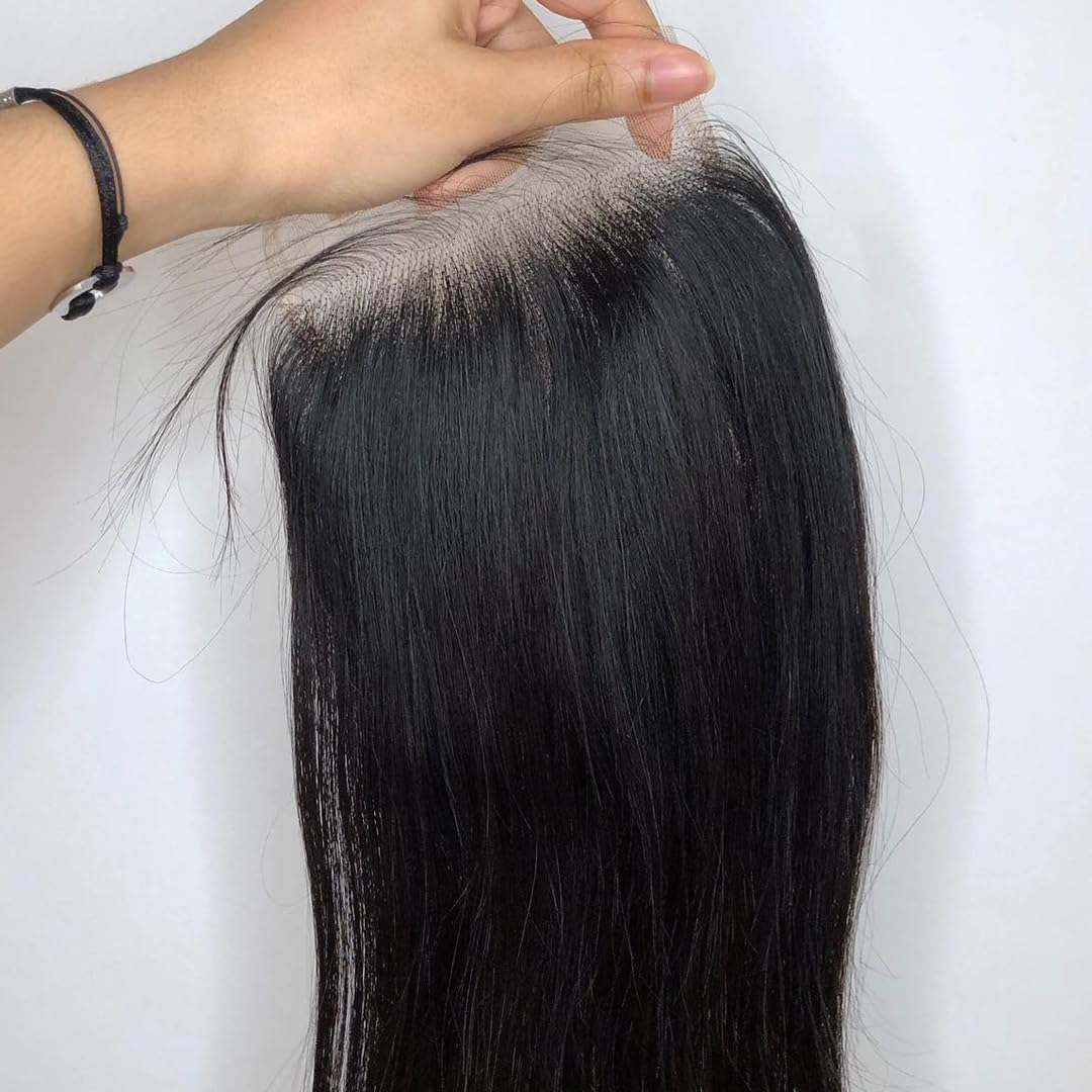 BEEOS 4x4 HD Lace Closure on mannequin for styling demonstration