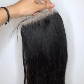 BEEOS 4x4 HD Lace Closure on mannequin for styling demonstration
