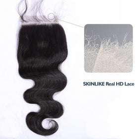 BEEOS 5x5 HD Lace Closure displayed on a mannequin