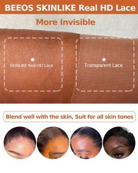 BEEOS 6x6 HD Lace Closure natural black colour