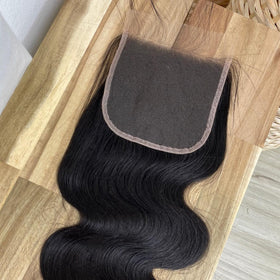 BEEOS Body Wave 5x5 HD Lace Closure on mannequin