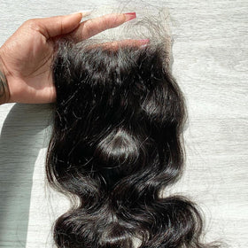 BEEOS Body Wave Closure in natural black colour