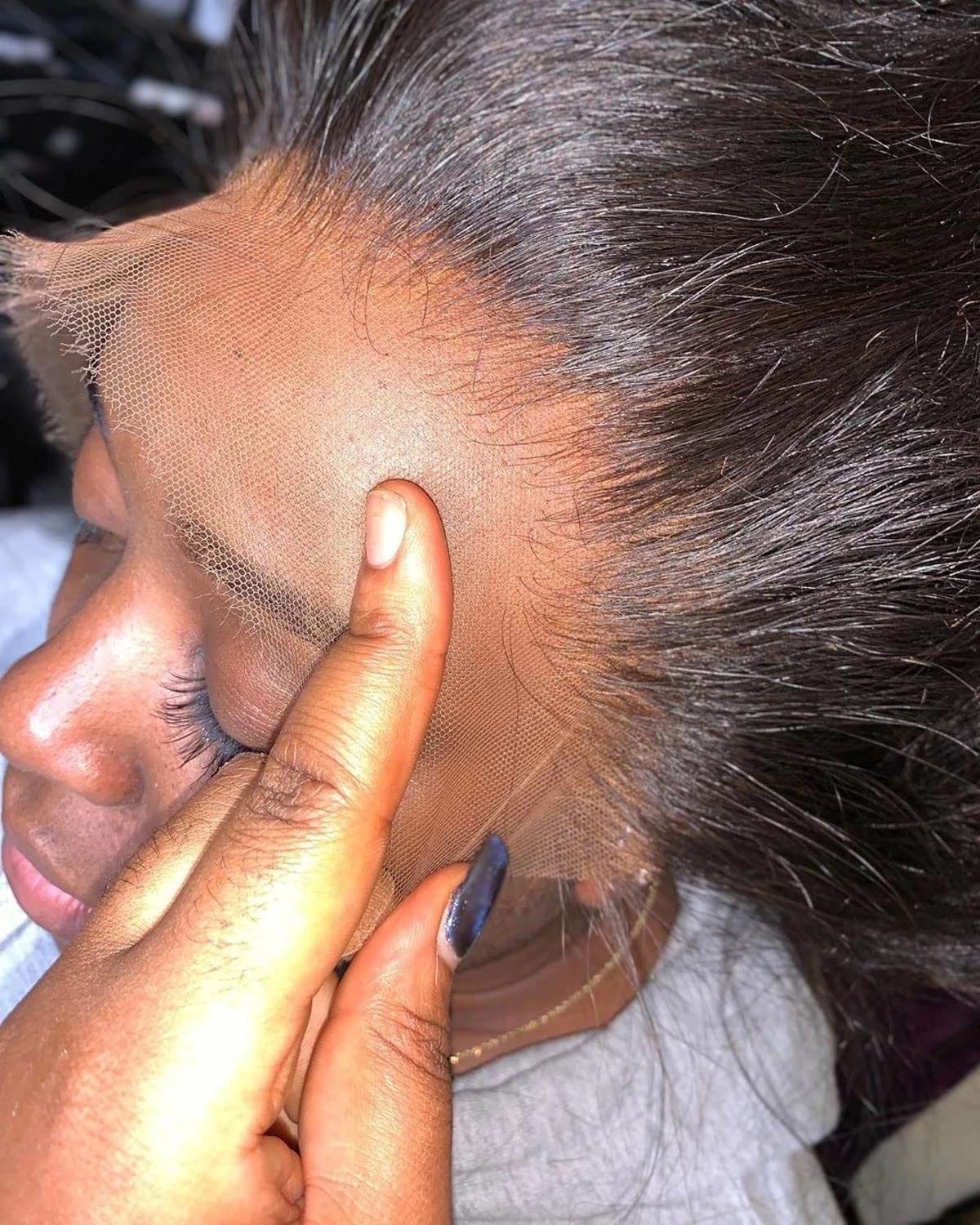 BEEOS Brazilian virgin hair frontal close-up
