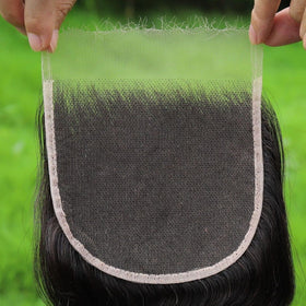 BEEOS HD Lace Closure 12 Inch front view with ultra-thin lace