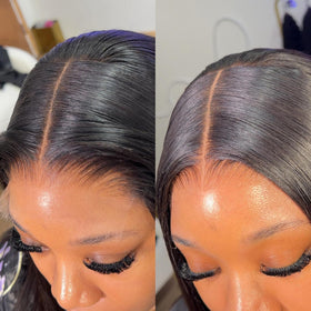 BEEOS HD Lace Closure displayed with styling tools