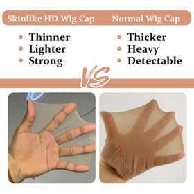 BEEOS HD Wig Cap side view showcasing the elastic band