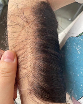 BEEOS lace closure back view highlighting full cuticle aligned hair