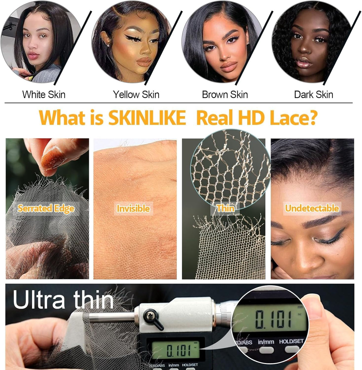 BEEOS lace frontal packaging