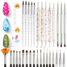 beetles 31pcs Nail Art Brushes Set with various brush types
