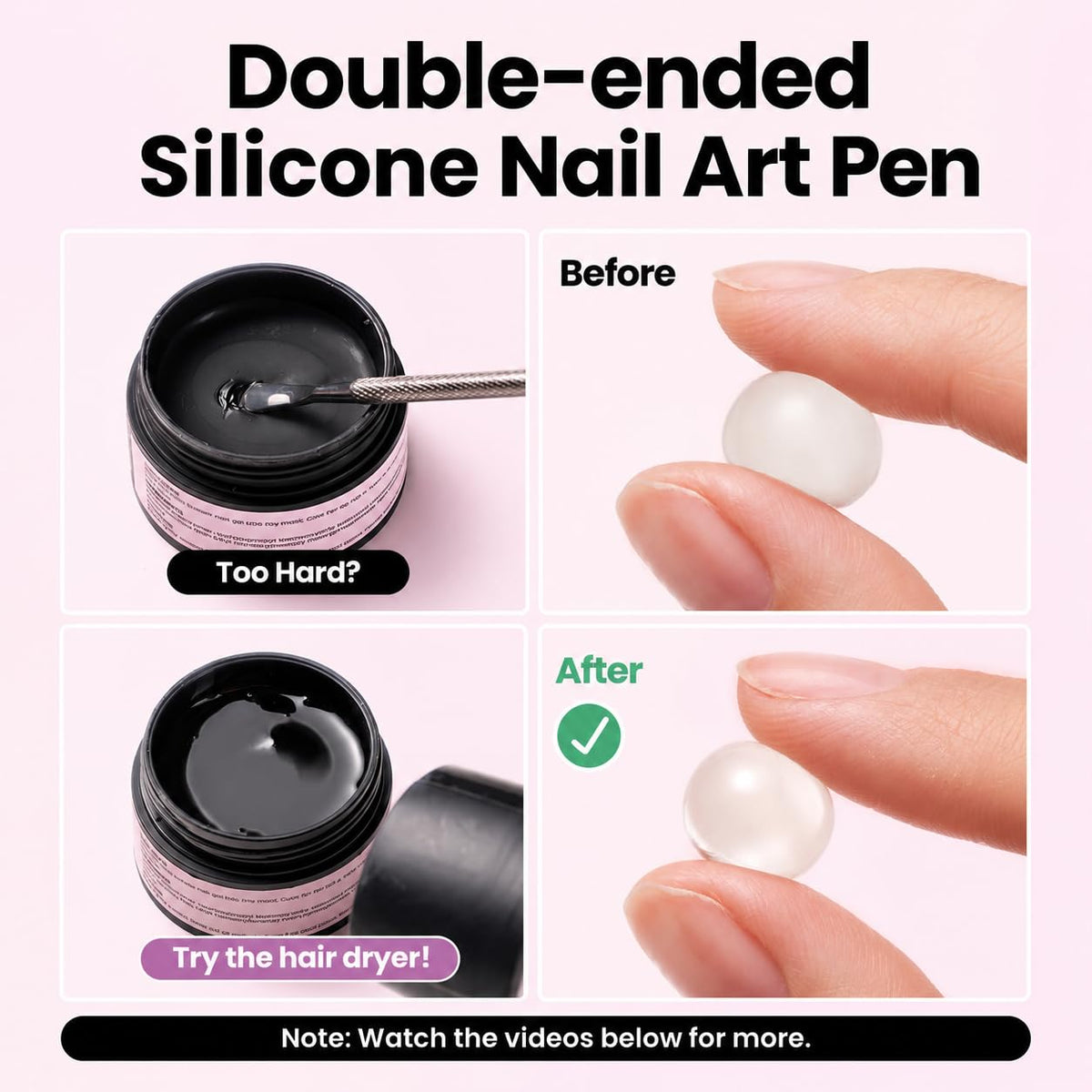 beetles 3D Gel Nail Art in use at a salon