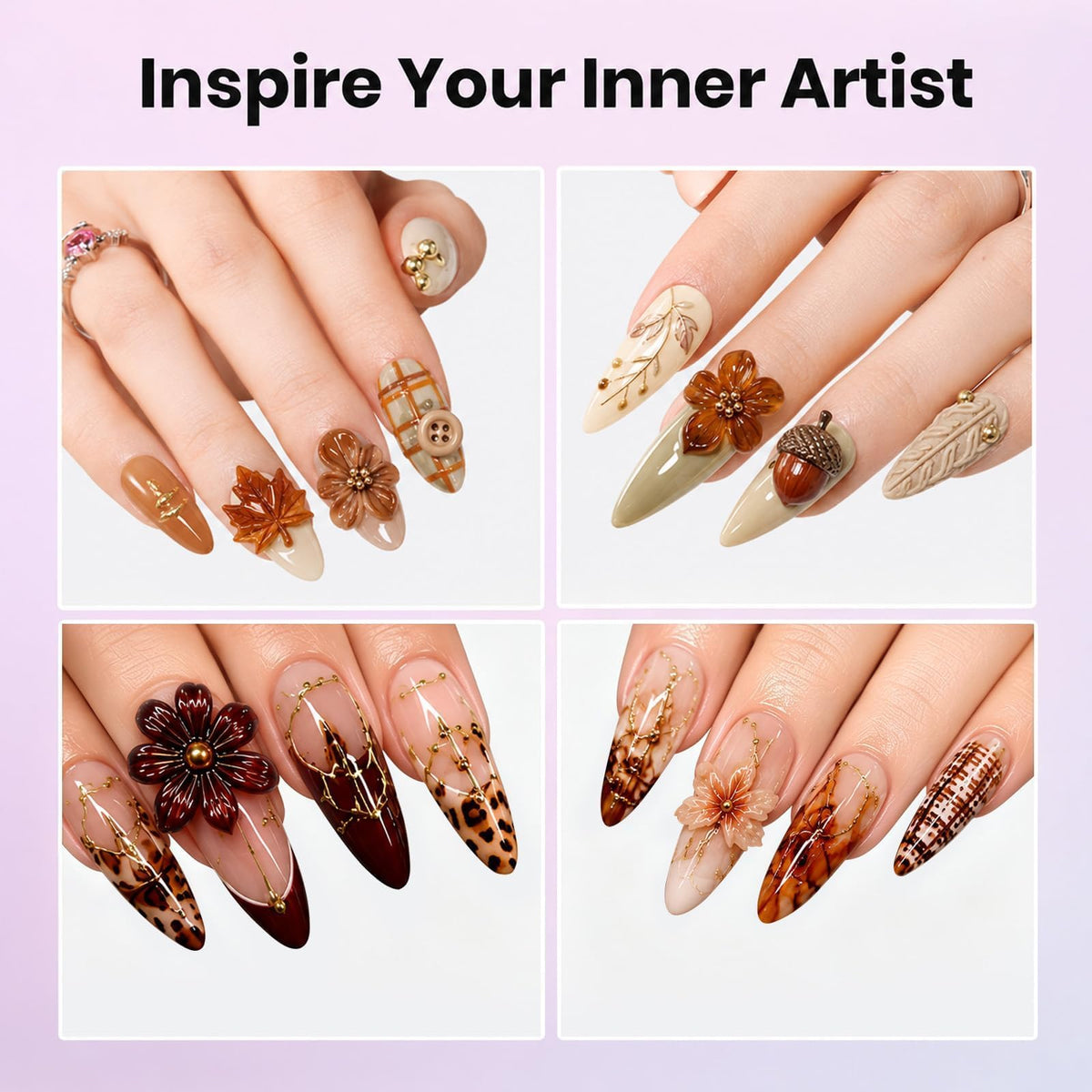 beetles 3D Gel Nail Art packaging and contents