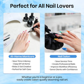 Beetles Blooming Gel 15 ml with nail art tools