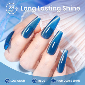 beetles Blue Cat Eye Gel Nail Polish packaging