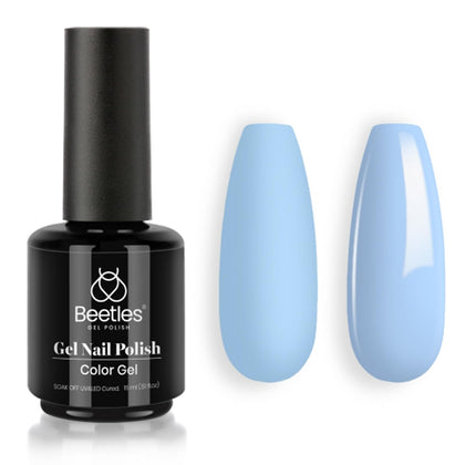 beetles Blue Gel Nail Polish 15ML front view