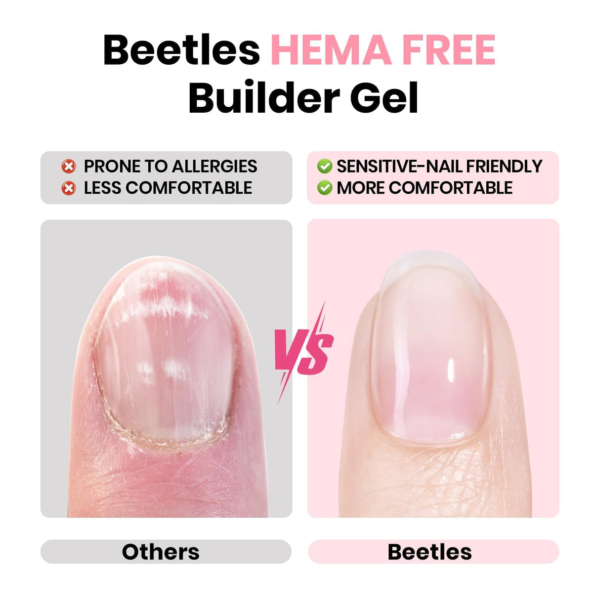 beetles Builder Gel 0.5 oz clear gel bottle front view