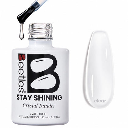 beetles Builder Gel for Nails 0.51 fl. oz clear bottle front view