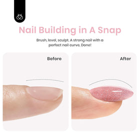 beetles Builder Gel for Nails showing texture