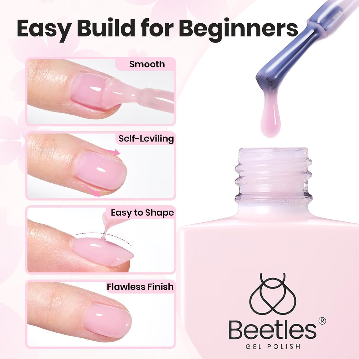 beetles Builder Gel Kit application process