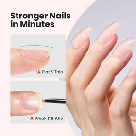 beetles Builder Gel Nail Kit application on nails