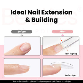 beetles Builder Gel set including glass cup and nail brush