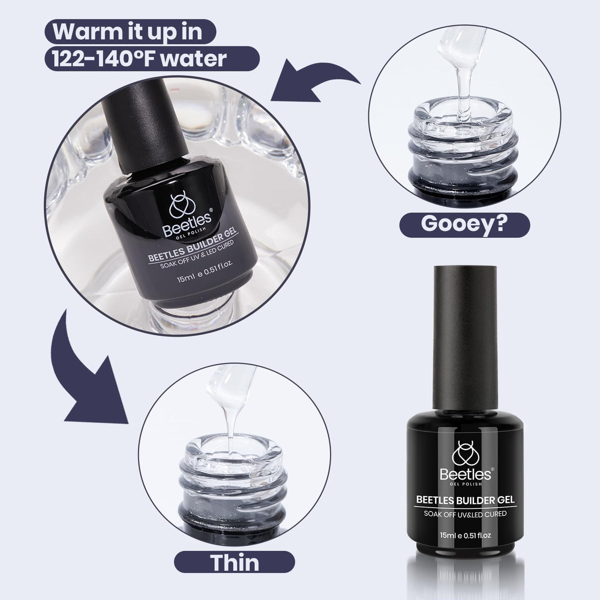 beetles Builder Gel used in a nail salon setting