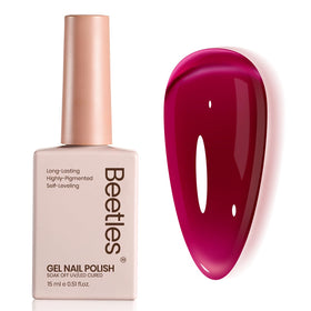 beetles Burgundy Red Gel Nail Polish 15ML front view