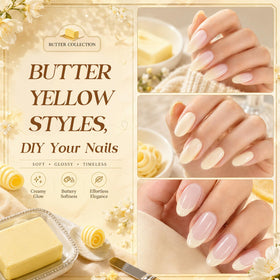 beetles Butter Veil Yellow Jelly Gel Nail Polish 15ML packaging