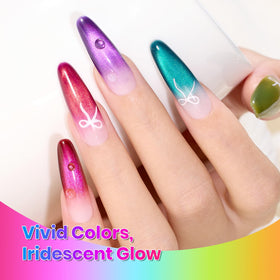 beetles Cat Eye Gel Nail Polish application on nails