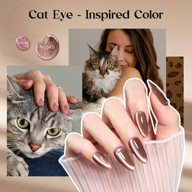 beetles Cat Eye Gel Nail Polish application with magnetic stick