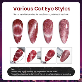 beetles Cat Eye Gel Nail Polish bottles in various colours