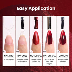 beetles Cat Eye Gel Nail Polish Chocolate shade bottle