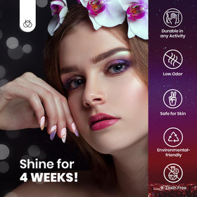 beetles Cat Eye Gel Nail Polish curing under LED lamp