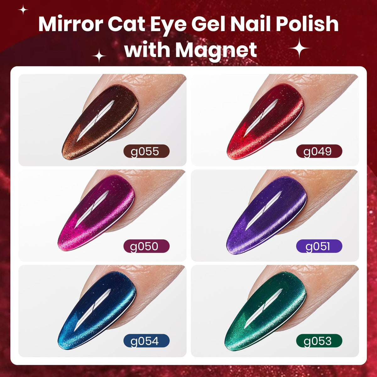 beetles Cat Eye Gel Nail Polish Green shade bottle