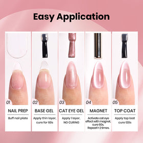 beetles Cat Eye Gel Nail Polish in brown shade