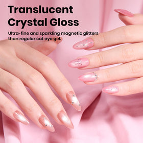 beetles Cat Eye Gel Nail Polish in coral shade