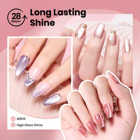 beetles Cat Eye Gel Nail Polish in nude shade
