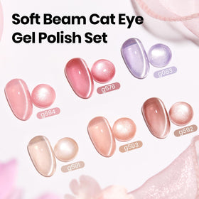 beetles Cat Eye Gel Nail Polish in soft pink shade