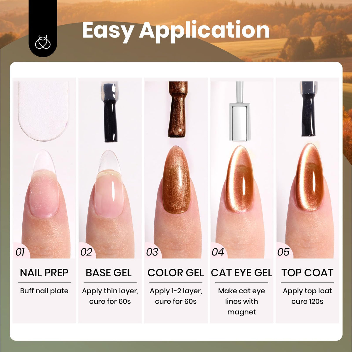 Beetles Cat Eye Gel Nail Polish magnetic tool