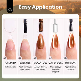 Beetles Cat Eye Gel Nail Polish magnetic tool