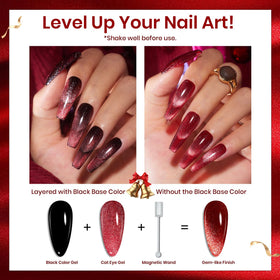 beetles Cat Eye Gel Nail Polish Purple colour bottle