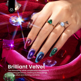 beetles Cat Eye Gel Nail Polish Shiny Brown colour bottle