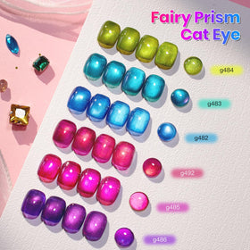 beetles Cat Eye Gel Nail Polish with glitter details