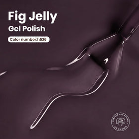 beetles Fig Jelly Purple Gel Nail Polish 15ML bottle back view