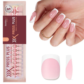 beetles French Tip Press On Nails 224 pcs in packaging