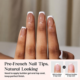 beetles French Tip Press On Nails packaging