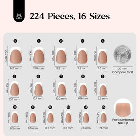 beetles French Tips Press On Nails in use on hands