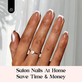 beetles French Tips Press On Nails packaging