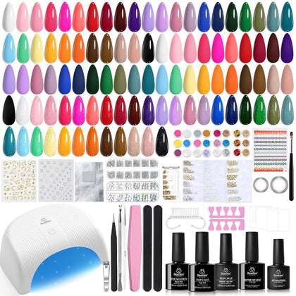 beetles Gel Nail Kit 53 Pcs including 32 gel nail polish bottles